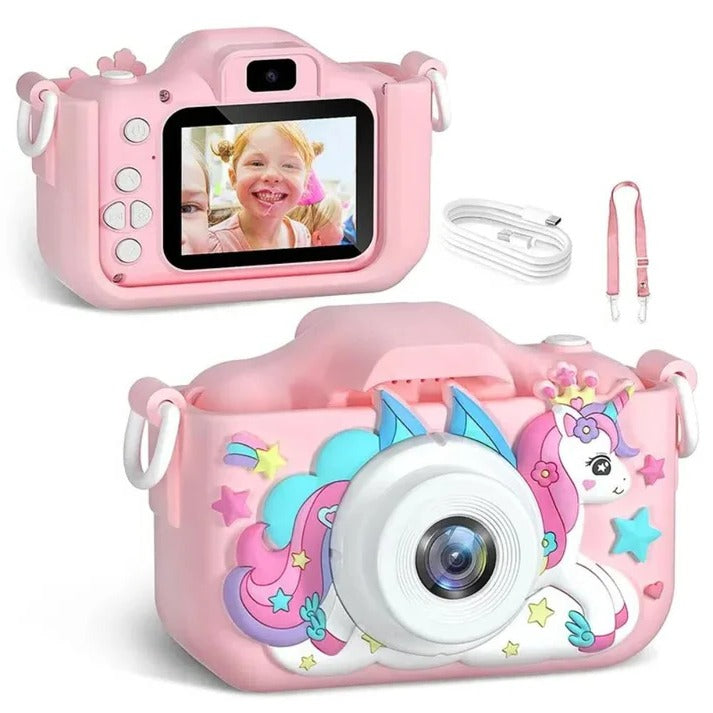 Digitale kindercamera met 1080P video, twee lenzen en zoom