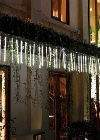 Led-ijspegelverlichting met vallende sneeuw-effect, 8 buizen