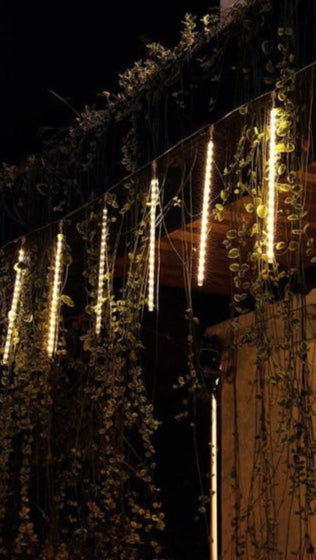 Led-ijspegelverlichting met vallende sneeuw-effect, 8 buizen
