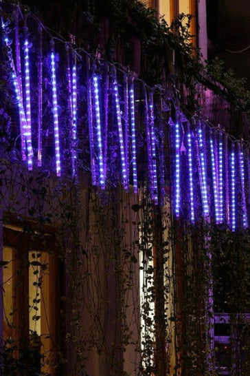 Led-ijspegelverlichting met vallende sneeuw-effect, 8 buizen