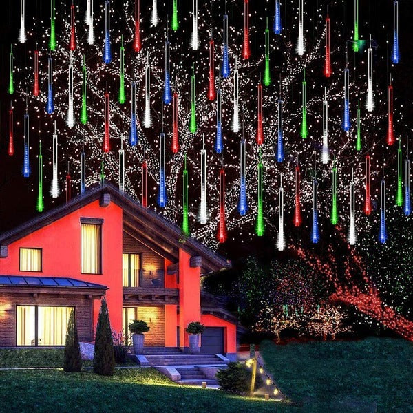 Led-ijspegelverlichting met vallende sneeuw-effect, 8 buizen