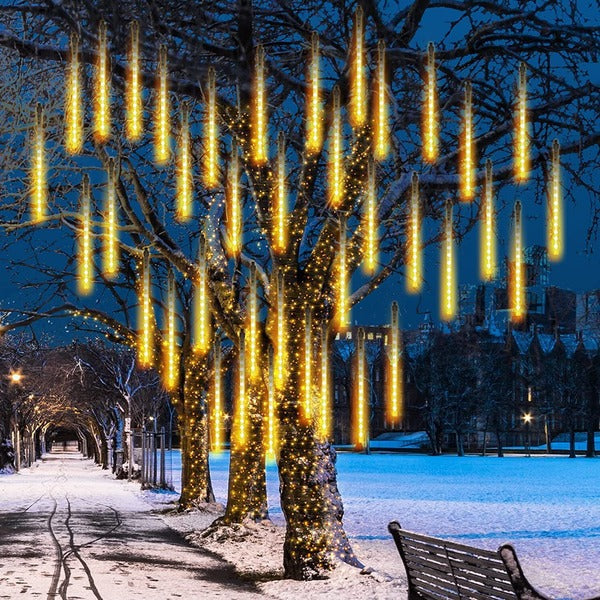 Led-ijspegelverlichting met vallende sneeuw-effect, 8 buizen