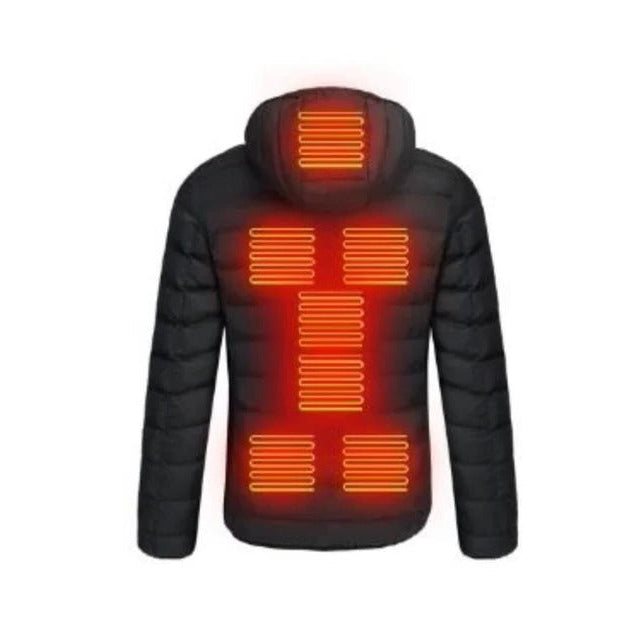 Lichtgewicht unisex verwarmde jas met meerdere verwarmingszones