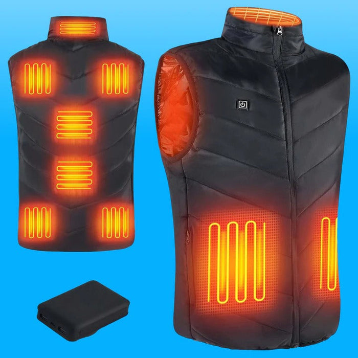 Hollevo™ Lichte verwarmde puffer-bodywarmer met powerbank