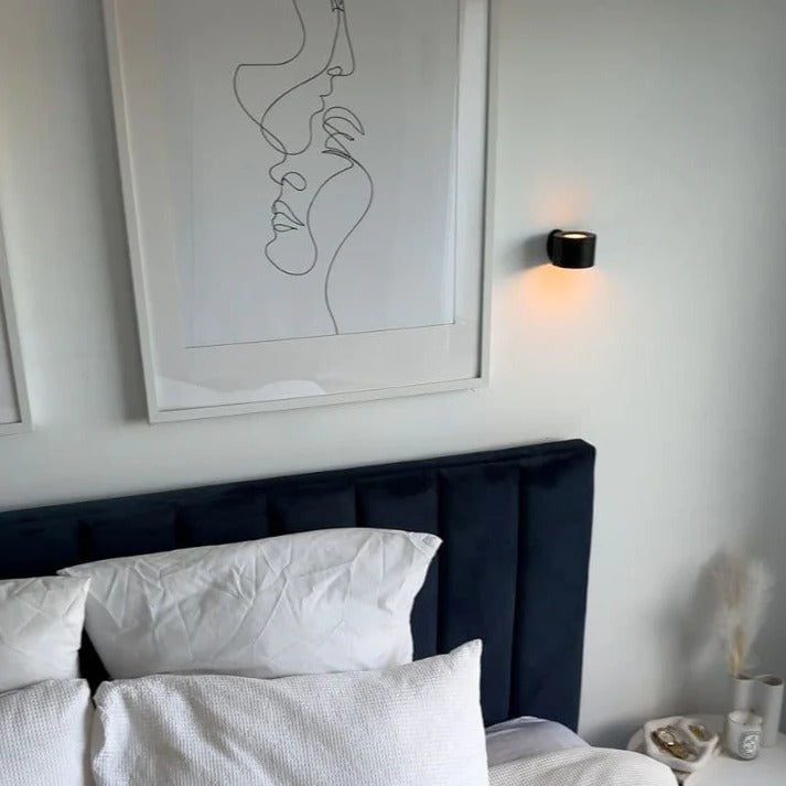 Oplaadbare led-wandlamp met magnetische voet die 360° draait