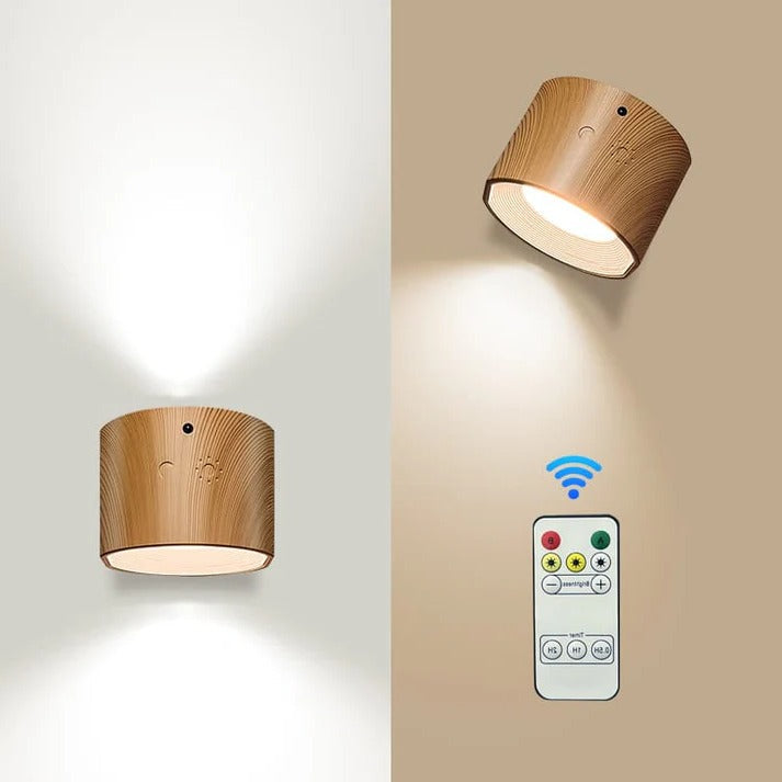 Oplaadbare led-wandlamp met magnetische voet die 360° draait