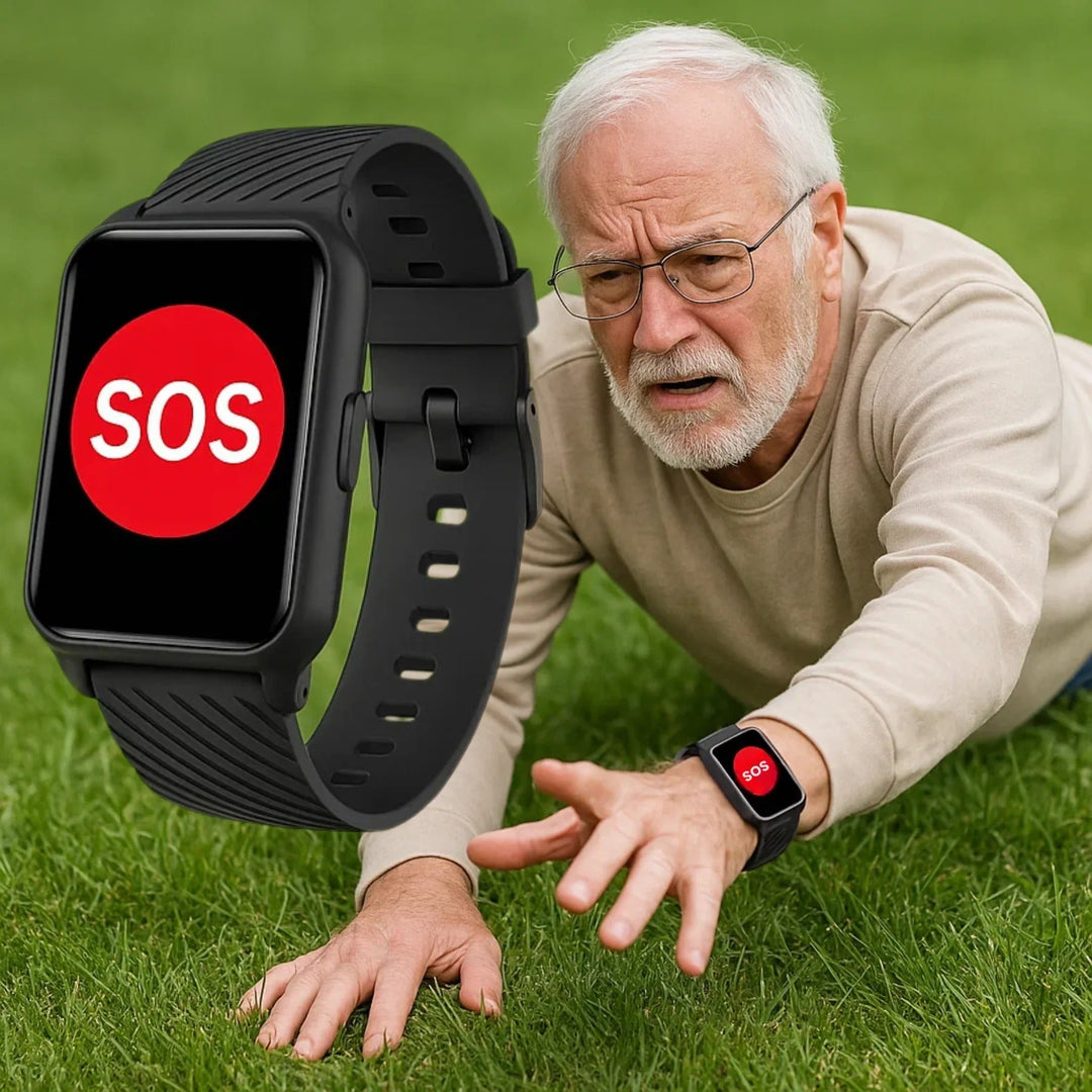 Hollevo™ Smartwatch voor senioren met valdetectie, GPS en SOS-knop