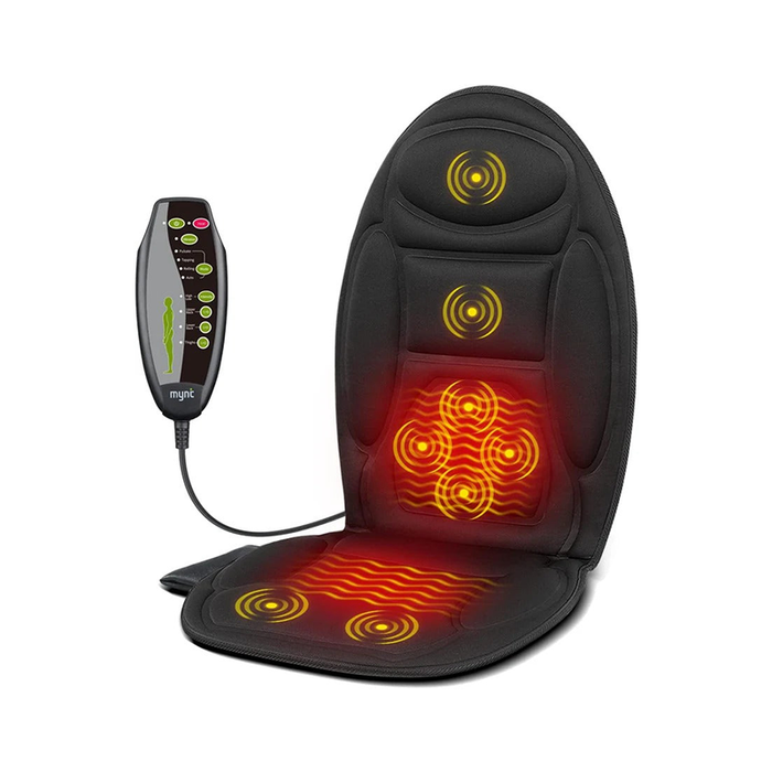 Hollevo™ Verwarmd massagekussen met vibratie voor auto en bureaustoel