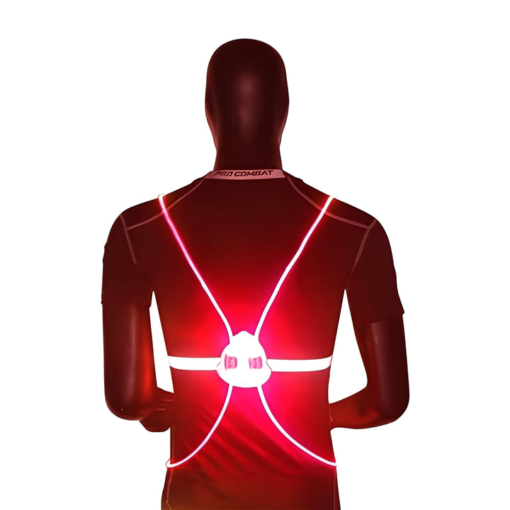 Oplichtend LED-hesje met 360° zichtbaarheid voor hardlopen en fietsen