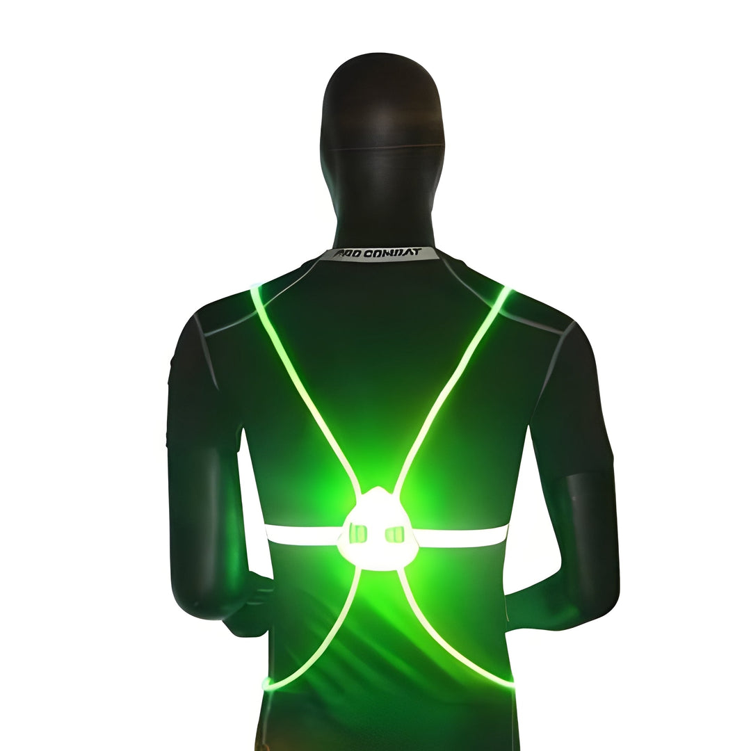 Oplichtend LED-hesje met 360° zichtbaarheid voor hardlopen en fietsen