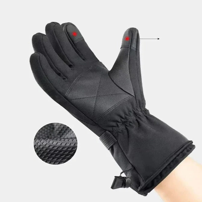 Hollevo™ Verwarmde motorhandschoenen met touchscreen-vingers