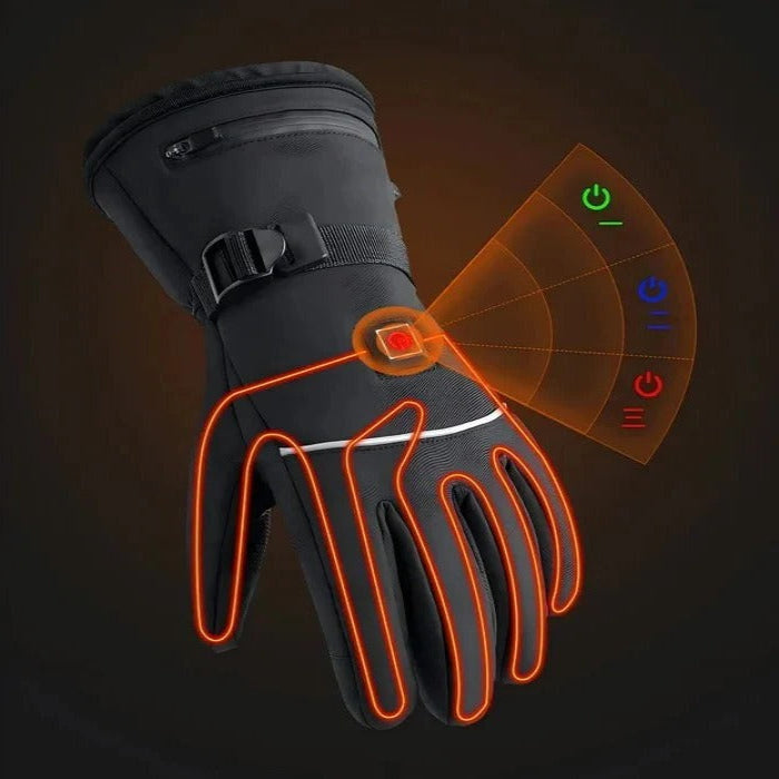 Hollevo™ Verwarmde motorhandschoenen met touchscreen-vingers