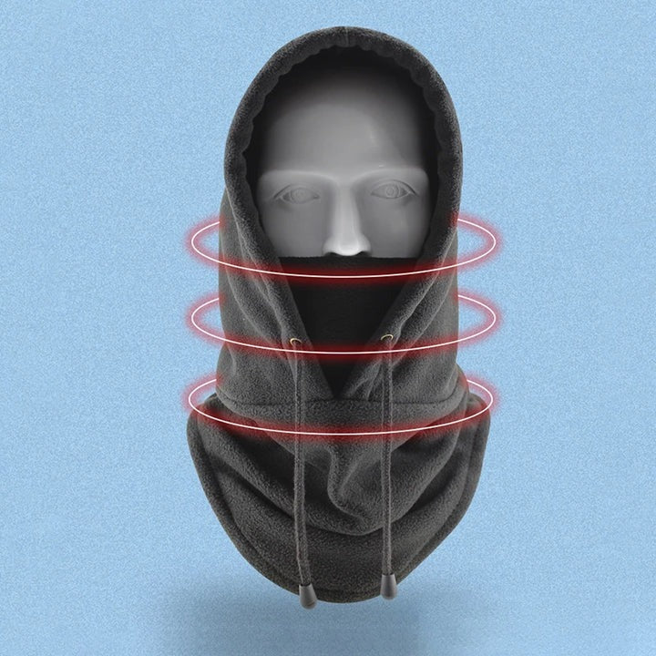 Ademend polar fleece bivakmuts masker en ski capuchon voor de winter buiten