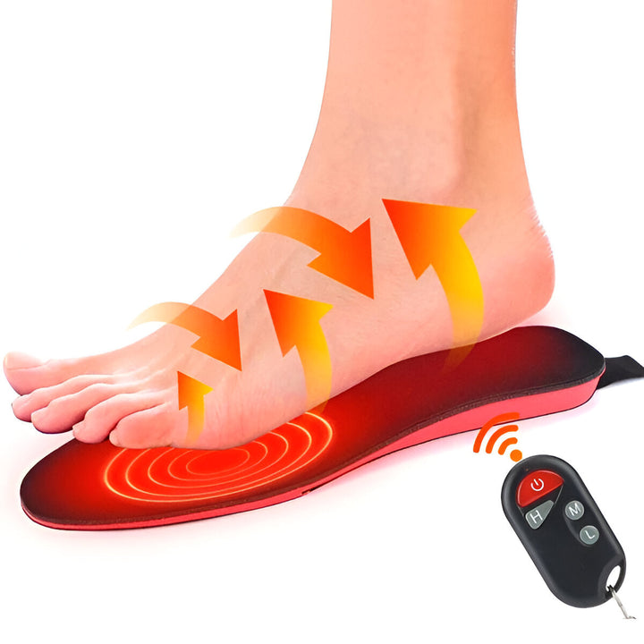 Oplaadbaar verwarmd schoen inlegzolen voor de winter met ultra dun verwarming panelen