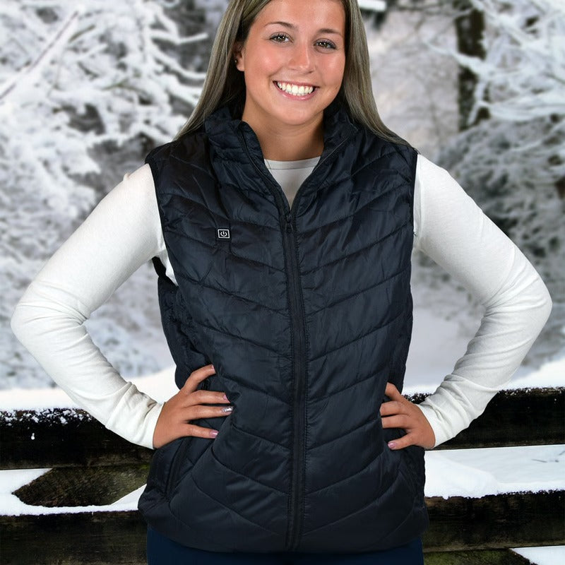 Unisex tech verwarmd vest met 3 warmtestanden en snel warm – omhoog technologie en lichtgewicht thermisch isolatie
