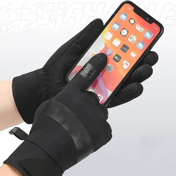 Thermo fietshandschoenen, winddicht met touchscreen-vingers