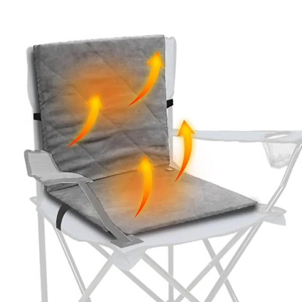 Hollevo™ Opvouwbaar verwarmd zitkussen voor tribune en camping