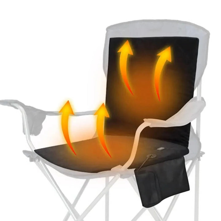 Hollevo™ Opvouwbaar verwarmd zitkussen voor tribune en camping