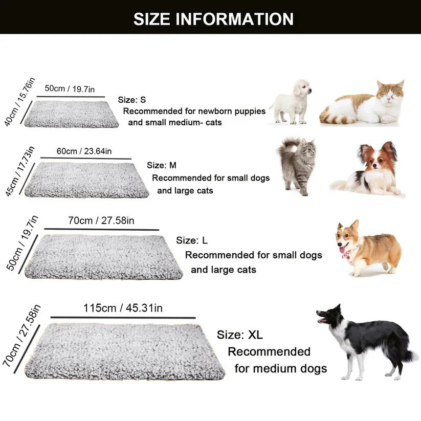 Hollevo™ Zelfverwarmend dekentje voor kat en hond zonder stroom