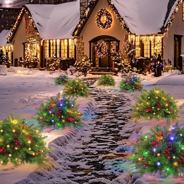Pre – verlicht kunstmatig kerstboom voelen echt urn filler