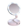 Hollevo™ Opvouwbare LED-make-upspiegel met 10x vergroting en 3 lichtstanden