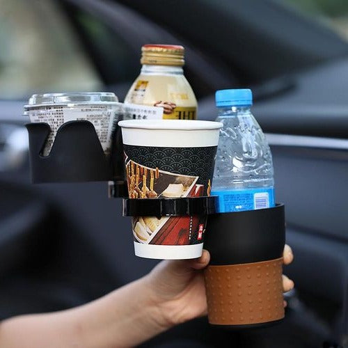 Hollevo™ Auto-organizer voor de bekerhouder met antislip telefoonvak