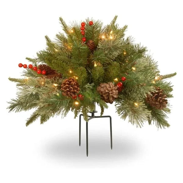 Pre – verlicht kunstmatig kerstboom voelen echt urn filler