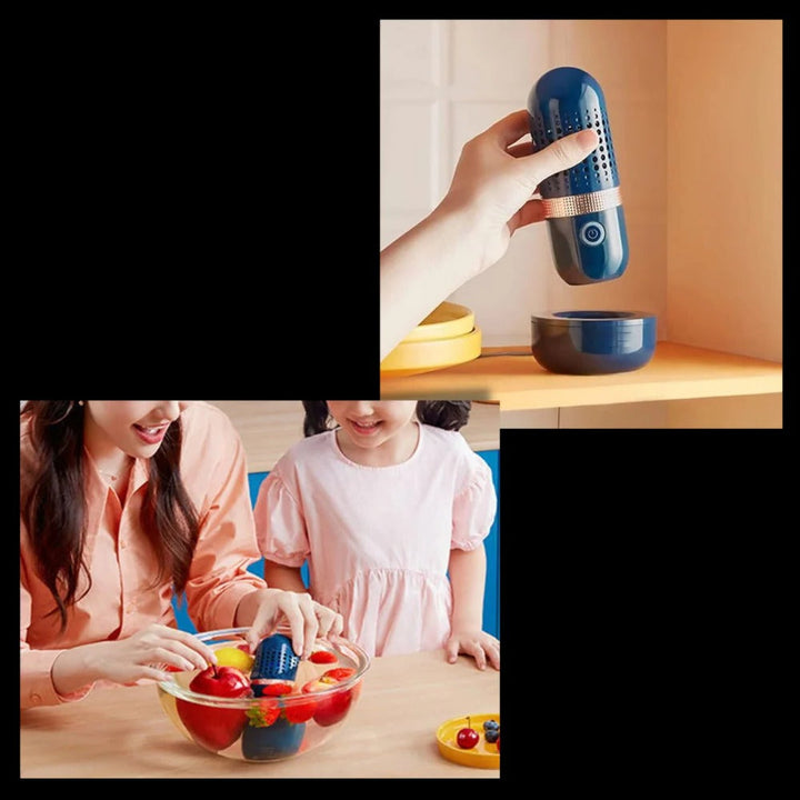 Hollevo™ Draadloze reiniger voor groente en fruit – draagbaar