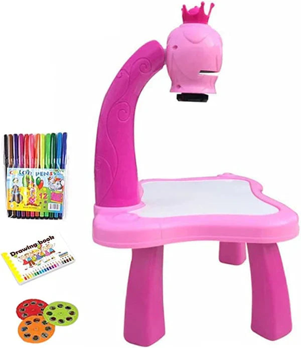 LED-tekenprojector voor kinderen met patroonplaatjes