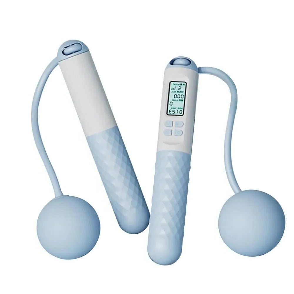 Hollevo™ Draadloos springtouw met gewichten en digitale teller