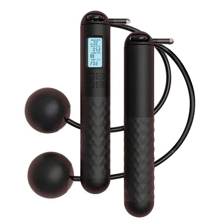 Hollevo™ Draadloos springtouw met gewichten en digitale teller