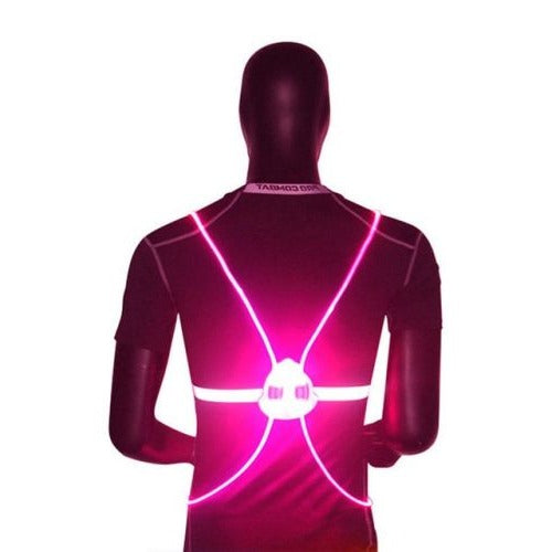 Reflecterend hardloopvest met led en 360° zichtbaarheid