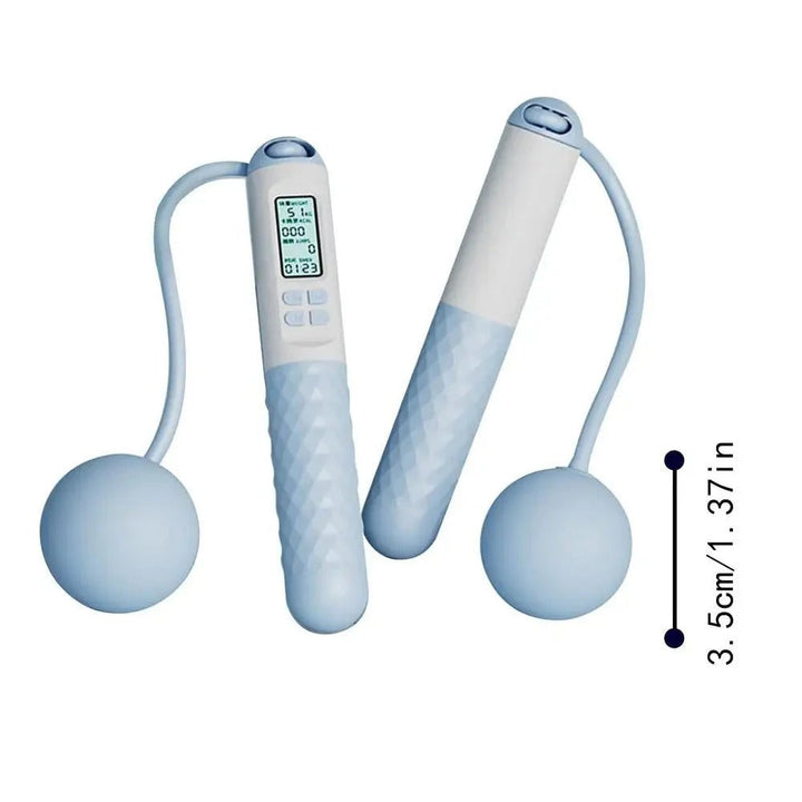 Hollevo™ Draadloos springtouw met gewichten en digitale teller
