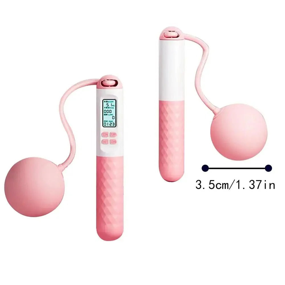 Hollevo™ Draadloos springtouw met gewichten en digitale teller