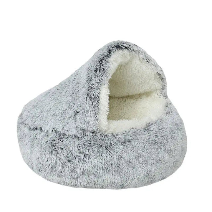 Rustgevende hondenmand met kap – knusse grot voor je hond