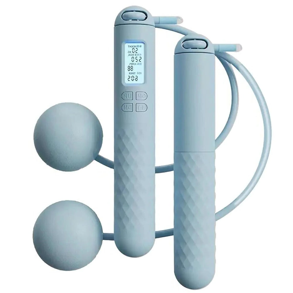 Hollevo™ Draadloos springtouw met gewichten en digitale teller