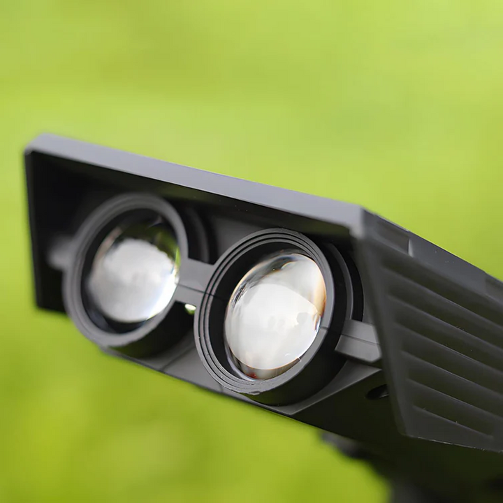 Solar LED-tuinspot met zoomlens en RGB-licht
