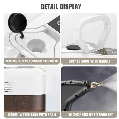 Hollevo™ Handheld stoomreiniger met hoge druk en 6 standen