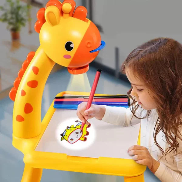 LED-tekenprojector voor kinderen met patroonplaatjes