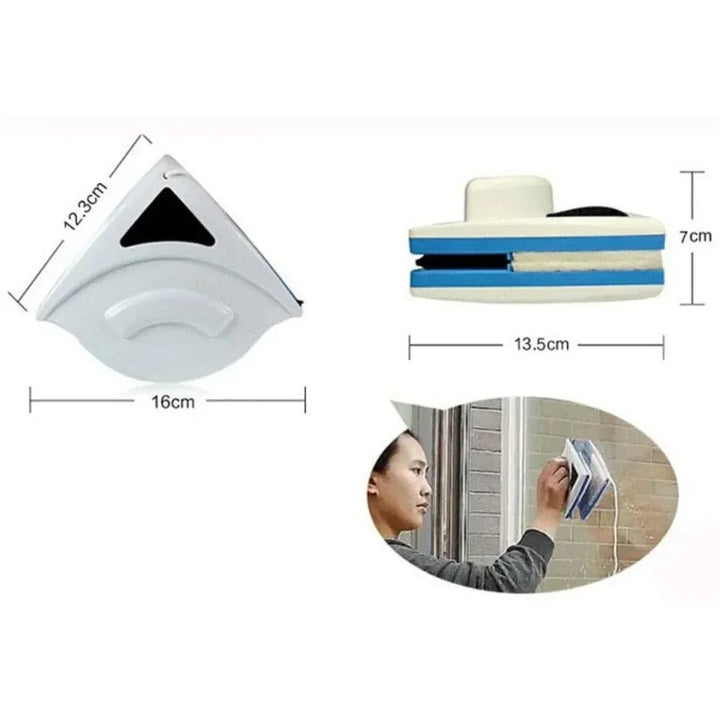 Hollevo™ Dubbelzijdige magnetische raamreiniger voor lastige ramen