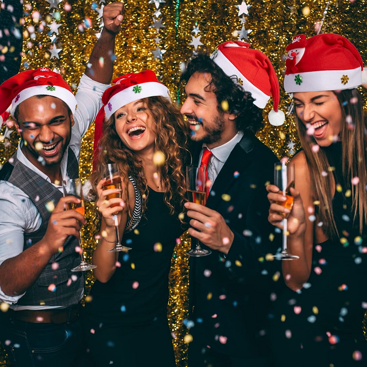 Vrolijk kerstfeest LED licht muts kerstman