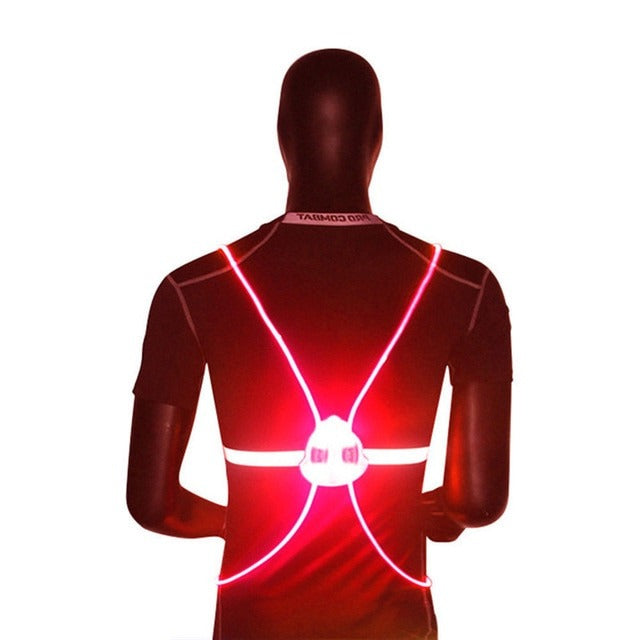 Reflecterend hardloopvest met led en 360° zichtbaarheid