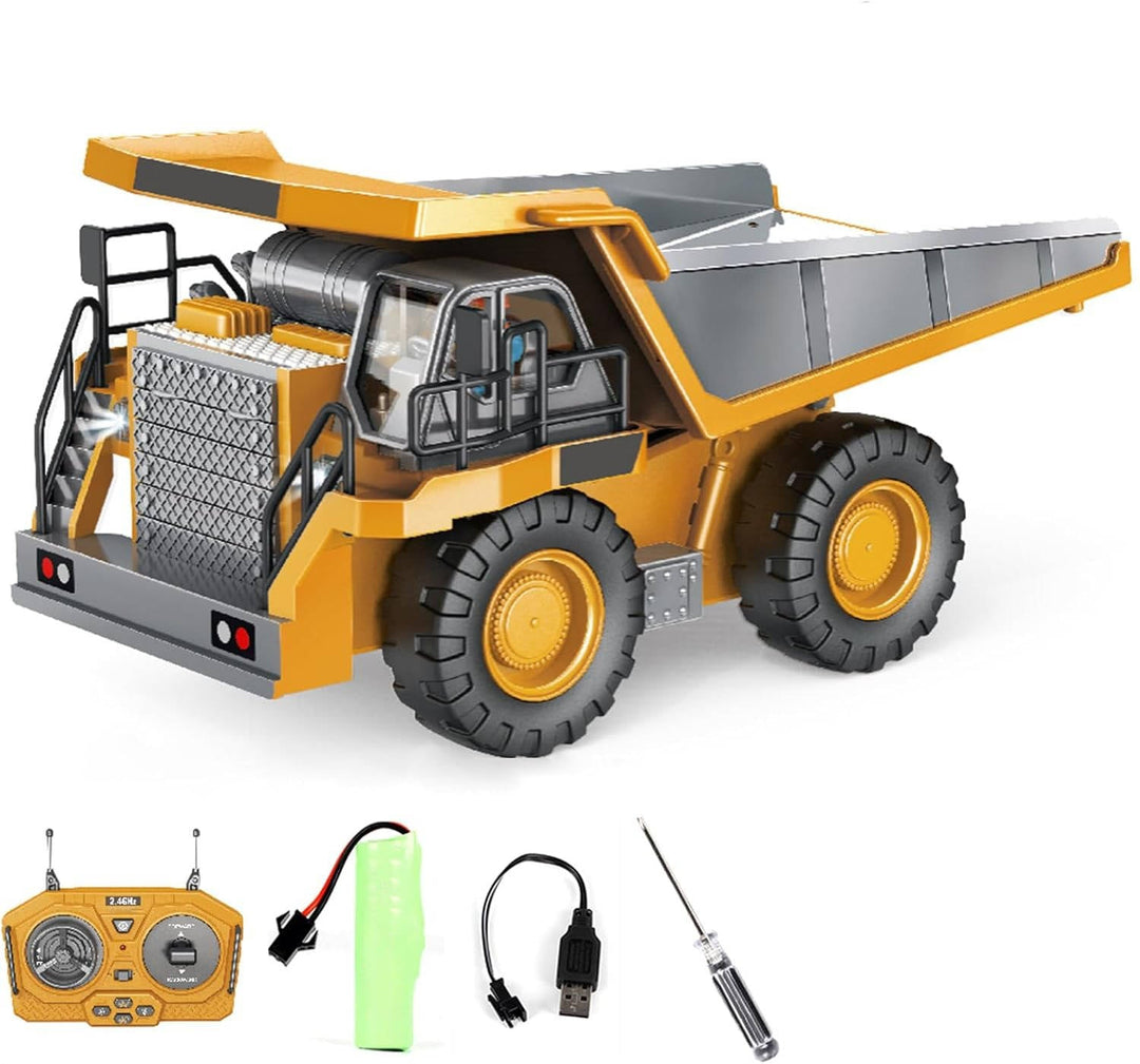 Bestuurbare graafmachine met metalen tools en 360° draaibaar