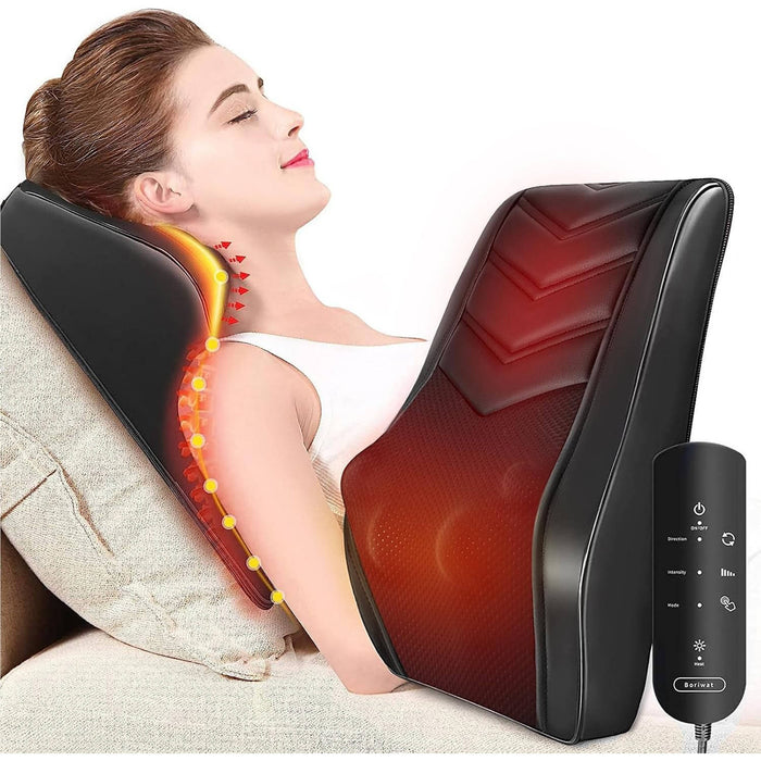 Hollevo™ Shiatsu massagekussen voor nek en rug met dubbele warmte