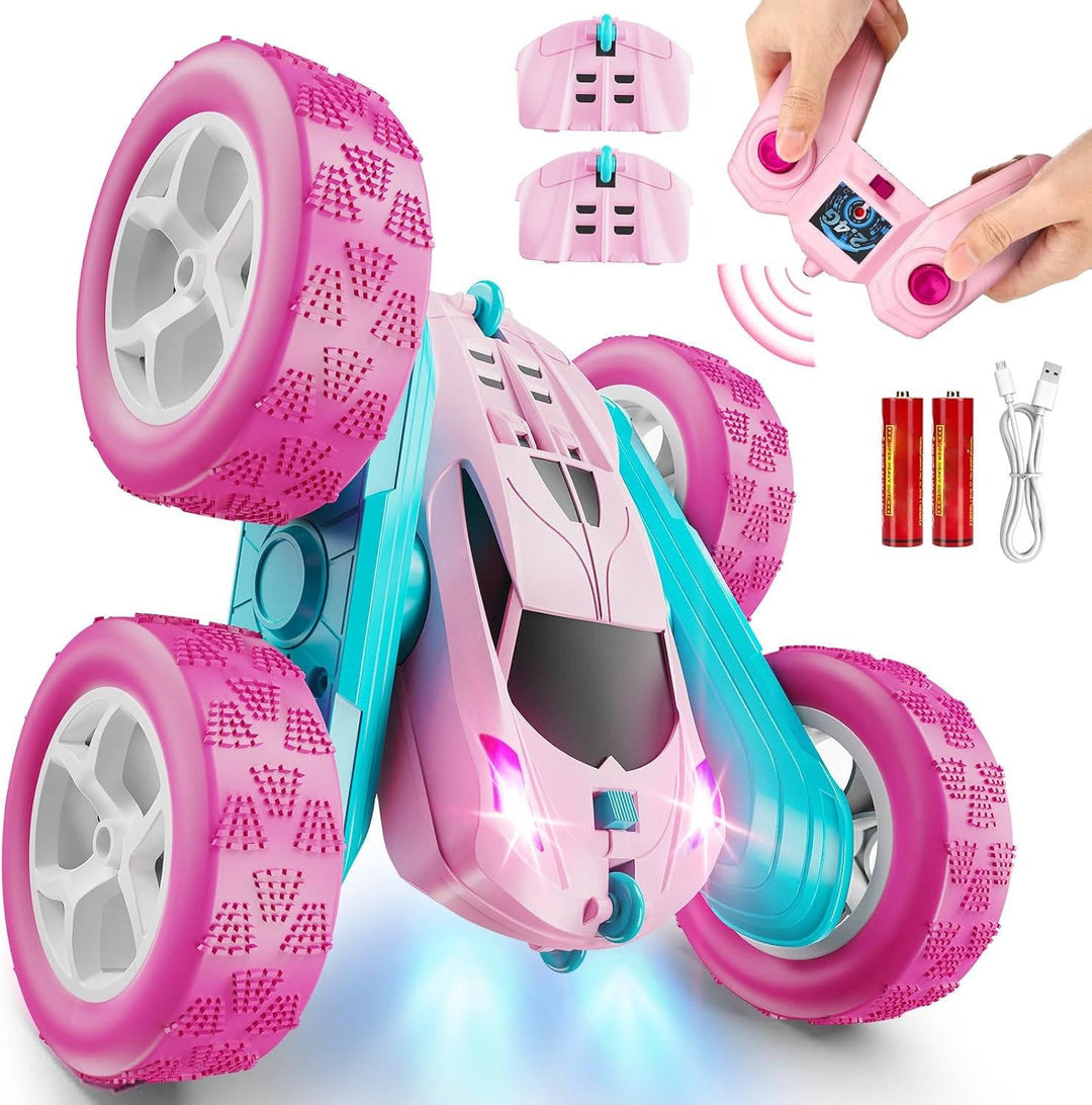 RC stuntauto met 360° flips en twee wisselbare accu&