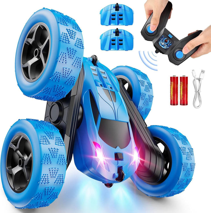 RC stuntauto met 360° flips en twee wisselbare accu&