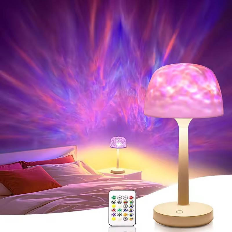 Draadloze projectorlamp met watereffect, afstandsbediening en 16 kleuren