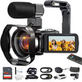 Hollevo™ 4K-vlogcamera met 48 MP foto's, flipscherm en wifi
