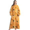 Hollevo™ Oversized sherpa deken-hoodie met lange mouwen en capuchon
