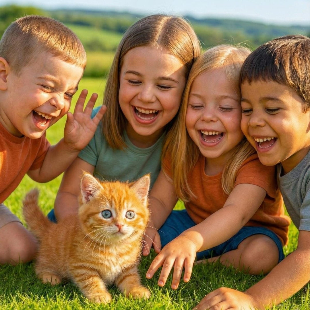 Lopende en miauwende pluche robotkat voor kinderen